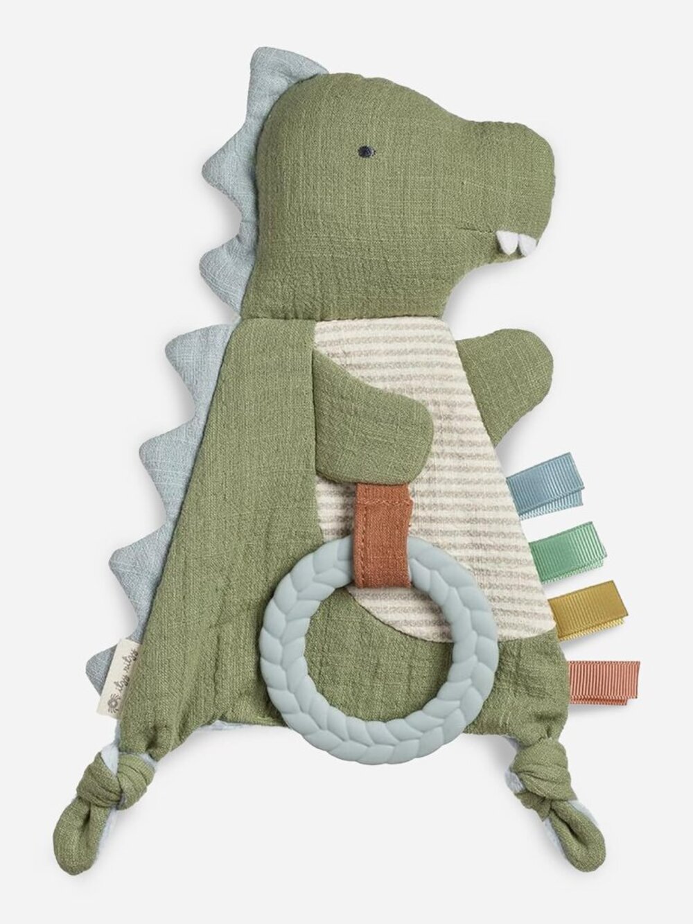 Bitzy Crinkle Sensory Toy with Teething Toy, 0+ Months, Dinosaur